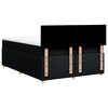 vidaXL Sommier &agrave; lattes de lit avec matelas Noir 160x200 cm Tissu