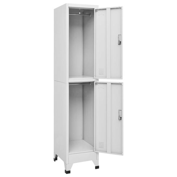 vidaXL Armoire à casier avec 2 compartiments 38x45x180 cm