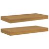 vidaXL &Eacute;tag&egrave;re Murale 2 pc Beige 50 x 23,5 x 3,8 cm Bois d'ing&eacute;nierie