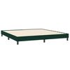 vidaXL Sommier &agrave; lattes de lit et matelas vert fonc&eacute; 180x210cm velours