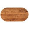 vidaXL Dessus de table 120x60x3,8 cm ovale bois massif d'acacia