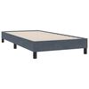vidaXL Sommier &agrave; lattes de lit et matelas gris fonc&eacute; 80x210 cm velours