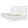 vidaXL Cadre de lit Blanc 160 x 200 cm Bois de pin massif