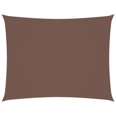 vidaXL Voile de parasol tissu oxford rectangulaire 2x3,5 m marron