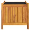 vidaXL Jardini&egrave;re avec doublure 42x42x40 cm bois massif d'acacia
