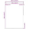 vidaXL Store roulant de douche 160x240 cm Bulle