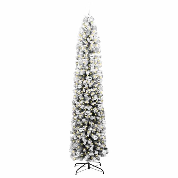 vidaXL Sapin de No&euml;l artificiel Vert 240 cm PVC et acier et plastique