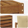 vidaXL Ensemble de canap&eacute;s d'ext&eacute;rieur 5 pcs Naturel et Beige