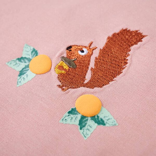 T-shirt enfants &agrave; manches longues rose clair 128