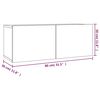 vidaXL Ensemble de meubles TV 2 pcs Ch&ecirc;ne marron Bois d'ing&eacute;nierie