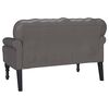 vidaXL Banc Chesterfield Gris 119,5 x 64,5 x 75 cm Cuir synth&eacute;tique