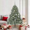 vidaXL Sapin de No&euml;l artificiel Vert 180 cm PVC, plastique et acier