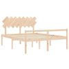 vidaXL Lit pour personne &acirc;g&eacute;e sans matelas 160x200 cm bois massif