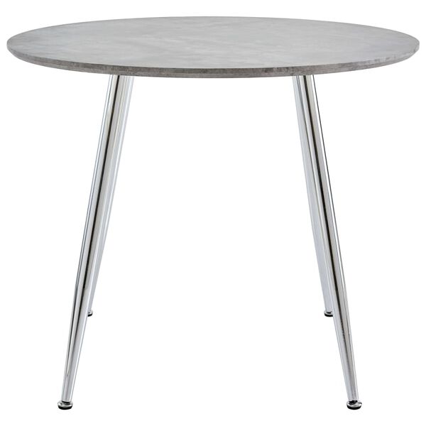vidaXL Ensemble de salle &agrave; manger 5 pcs Similicuir Gris clair