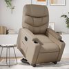 vidaXL Fauteuil inclinable &eacute;lectrique cappuccino similicuir
