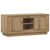 vidaXL Meuble TV 102 x 35 x 45 cm Ch&ecirc;ne artisanal Bois d'ing&eacute;nierie