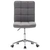 vidaXL Chaises &agrave; manger lot de 2 gris clair tissu