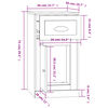 vidaXL Armoire lat&eacute;rale avec tiroir ch&ecirc;ne marron 40x50x75 cm