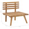 vidaXL Salon de jardin 5 pcs bois d'acacia solide