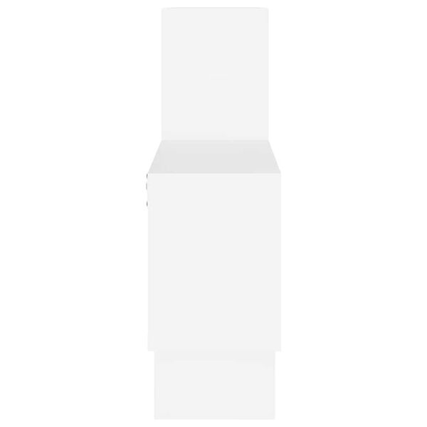 vidaXL Étagère murale forme d'auto Blanc 82x15x51 cm Bois d’ingénierie