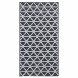 vidaXL Tapis d'ext&eacute;rieur ARAKIL noir 120x180 cm PP