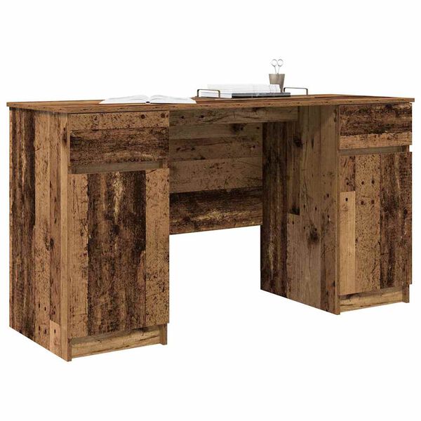 vidaXL Bureau Bois ancien 140 x 49 x 76 cm Bois d'ing&eacute;nierie