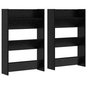 vidaXL Cabinet &agrave; chaussures 2 pc 60 x 18 x 90 cm Bois d'ing&eacute;nierie