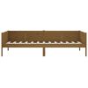 vidaXL Lit de jour sans matelas marron miel bois pin massif 90x190 cm