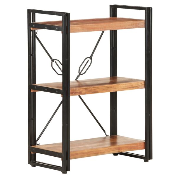vidaXL Biblioth&egrave;que &agrave; 3 niveaux 60x30x80 cm Bois d'acacia massif