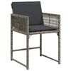 vidaXL Ensemble de salle &agrave; manger pour jardin 9 pcs Gris polyrotin