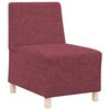 vidaXL Unit&eacute; de Sofa Modulaire Sans Accoudoirs 3 pcs Bordeaux