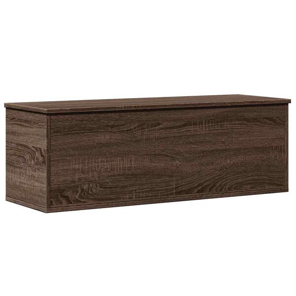 vidaXL Bo&icirc;te de rangement ch&ecirc;ne marron 102x35x35 cm bois d'ing&eacute;nierie