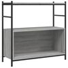 vidaXL Biblioth&egrave;que sonoma gris 80x30x78,5 cm bois d'ing&eacute;nierie et fer