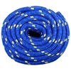 vidaXL Corde de bateau Bleu 20 mm 50 m Polypropyl&egrave;ne