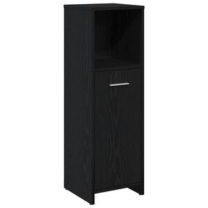 vidaXL Meuble de salle de bain en ch&ecirc;ne noir 30x30x95 cm bois d'ing&eacute;nierie
