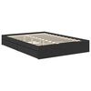 vidaXL Lit de Rangement Noir 135 x 190 cm Bois d'ing&eacute;nierie