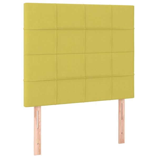 vidaXL T&ecirc;te de lit Vert 80x5x118/128 cm Tissu