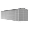 vidaXL Abri de jardin gris clair 191 x 810 x 198 cm en acier galvanis&eacute;