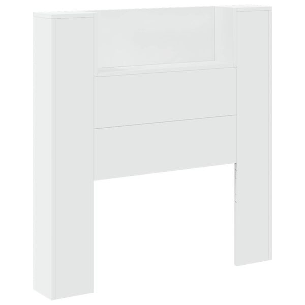 vidaXL Tête de lit Blanc 100 x 16,5 x 103,5 cm Bois d'ingénierie