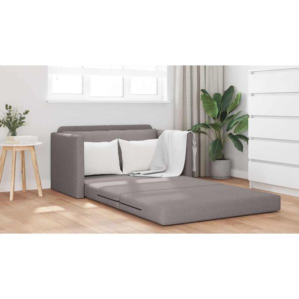 vidaXL Canap&eacute;-Lit 110cm Taupe tissu