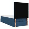 VidaXL Cadre de lit ottoman avec matelas bleu 80x200 cm tissu