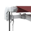 vidaXL Auvent r&eacute;tractable automatique bordeaux 350x250 cm