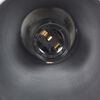 vidaXL Lampe murale E27 Argent&eacute; Bois de manguier massif et fer
