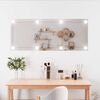 vidaXL Miroir mural avec lumi&egrave;res LED 40x100 cm verre rectangulaire