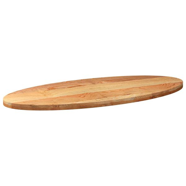 vidaXL Dessus de table 140x60x4 cm bois de ch&ecirc;ne massif ovale