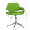 vidaXL Chaises pivotantes &agrave; manger lot de 4 vert similicuir