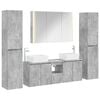 vidaXL Ensemble de mobilier de salle de bain 6 pcs Gris b&eacute;ton