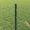 vidaXL Cl&ocirc;ture avec poteau Vert 0,4 x 25 m Acier