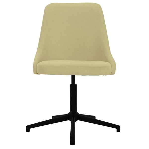 vidaXL Chaises pivotantes &agrave; manger lot de 4 vert tissu