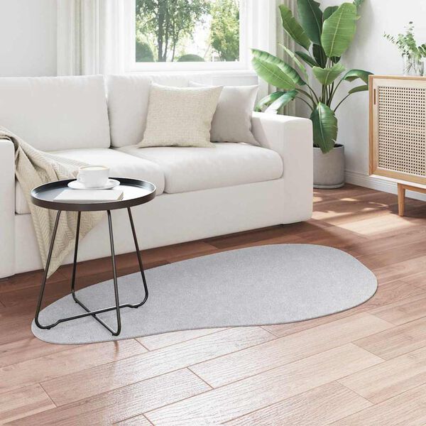 vidaXL Tapis de surface HUARTE Gris 80 x 150 cm Polyester
